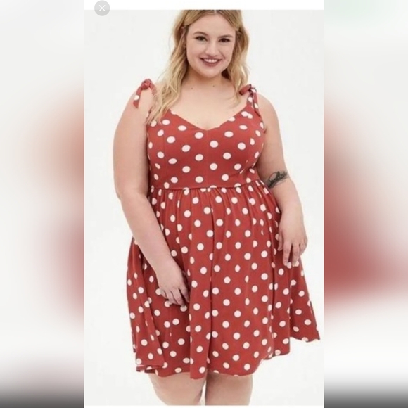 torrid Dresses & Skirts - Polka Dot Sleeveless Dress